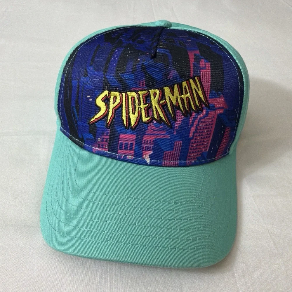 Brand New Marvel Spider-Man Green Goblin hat/cap NO pin badge Into Spider Verse - Picture 11 of 16